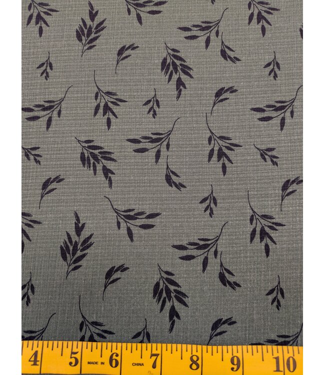 YD 048625-PG  Poly Linen Crepe Print Pine Green