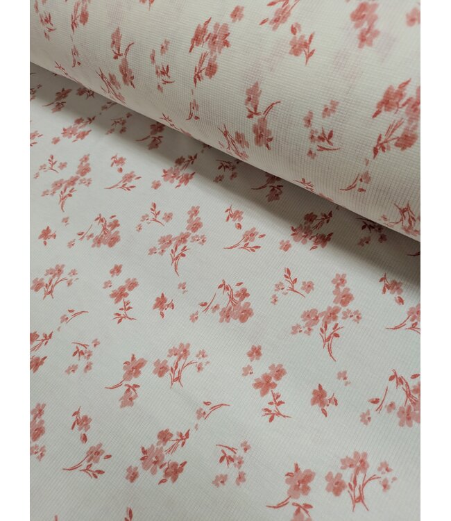 Mook Fabrics YD Summer Coral Rib Knit