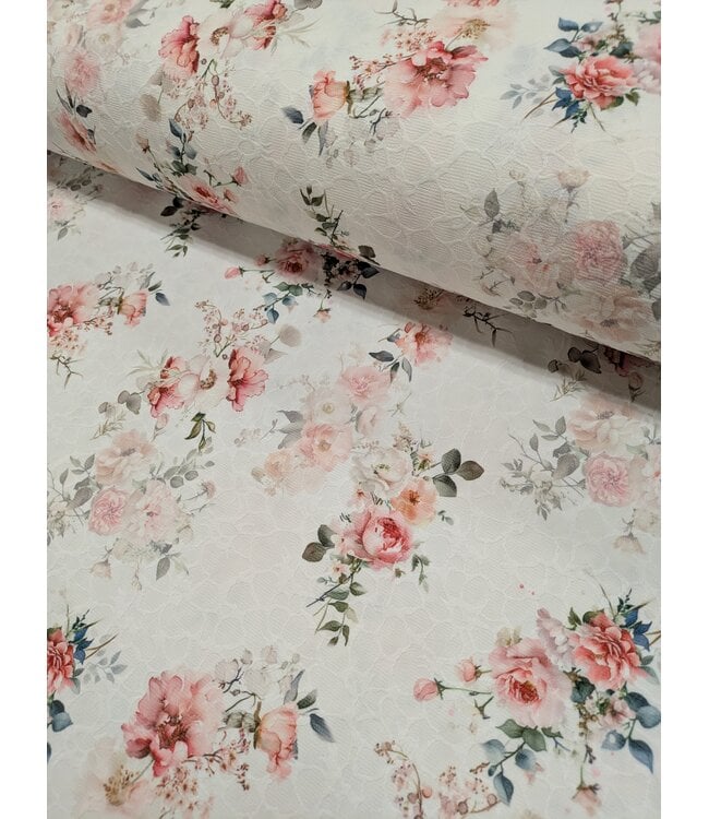 YD Jacquard Poly Peach Cream 1