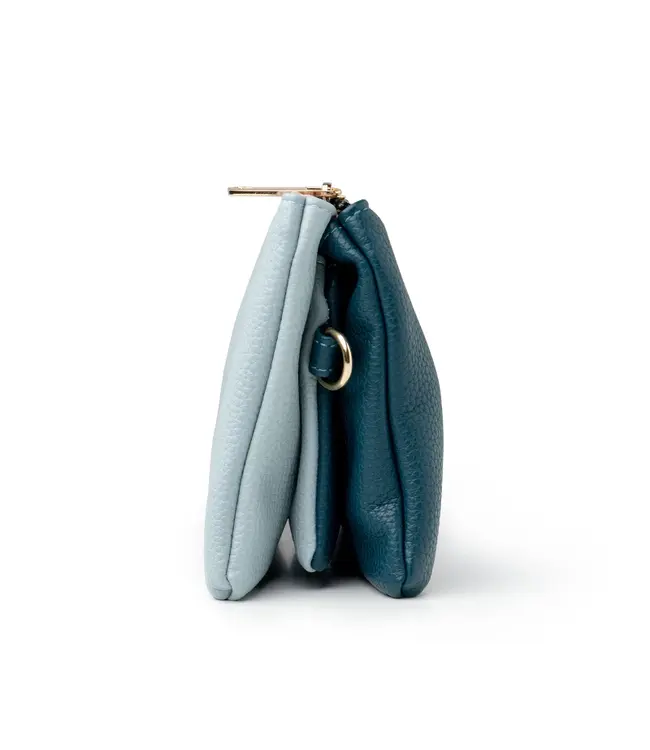 KEDZIE Colorblocked Eclipse Convertible Wallet Crossbody KDZECC