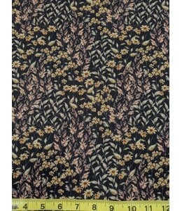 Magnolia Wholesale YD Wheatfeild Whimsy Black  Poly Crepe