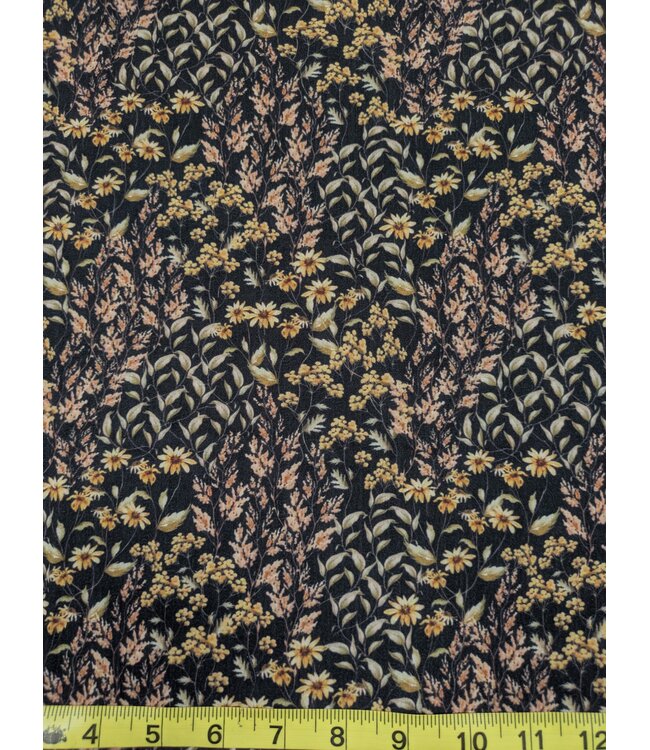 Magnolia Wholesale YD Wheatfeild Whimsy Black  Poly Crepe