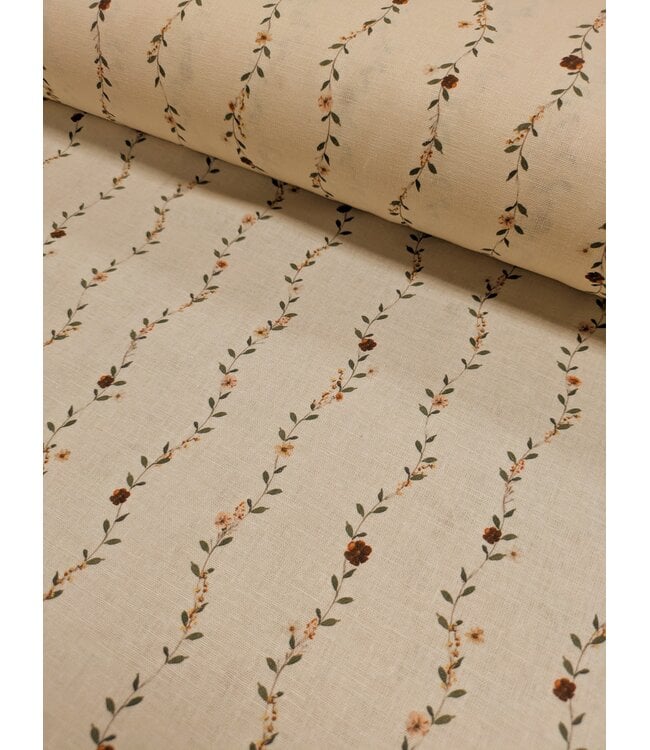 Magnolia Wholesale YD Cream Vintage Vines Cotton Linen