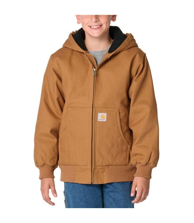 Carhartt Boy's Canvas Insulated Active Jac CP8596