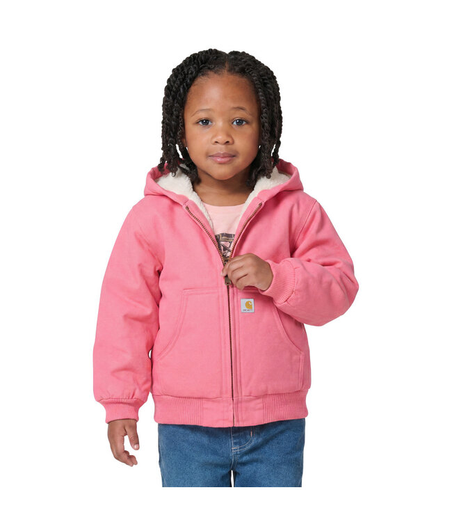 Carhartt Girl's Infant/Toddler Canvas Insulated Hooded Active Jac CP9590
