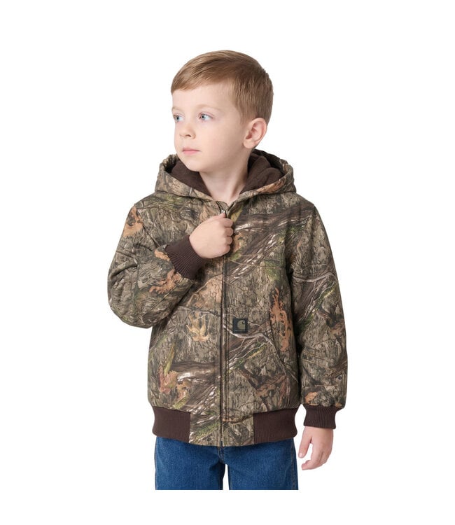 Carhartt Boy's Infant/Toddler Canvas Insulated Hooded Camo Active Jac CP8599