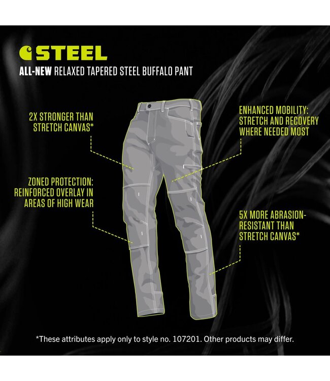 Carhartt Men's Relaxed Tapered Steel Buffalo Pant 107201