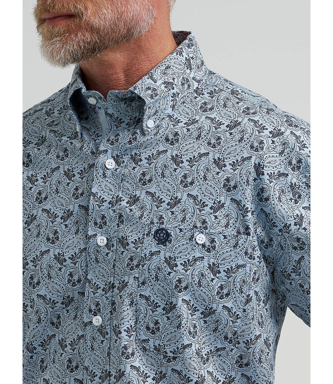 Wrangler Men's George Strait Long-Sleeve Button Down One Pocket Shirt 112381960