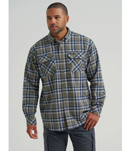 Wrangler Men's Riggs Workwear Flannel Foreman Plaid Work Shirt 112382554
