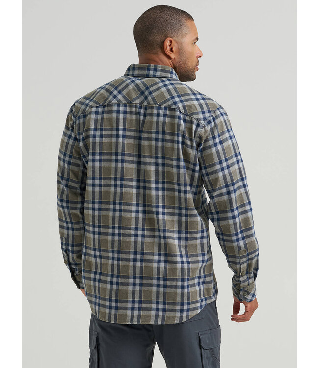 Wrangler Men's Riggs Workwear Flannel Foreman Plaid Work Shirt 112382554
