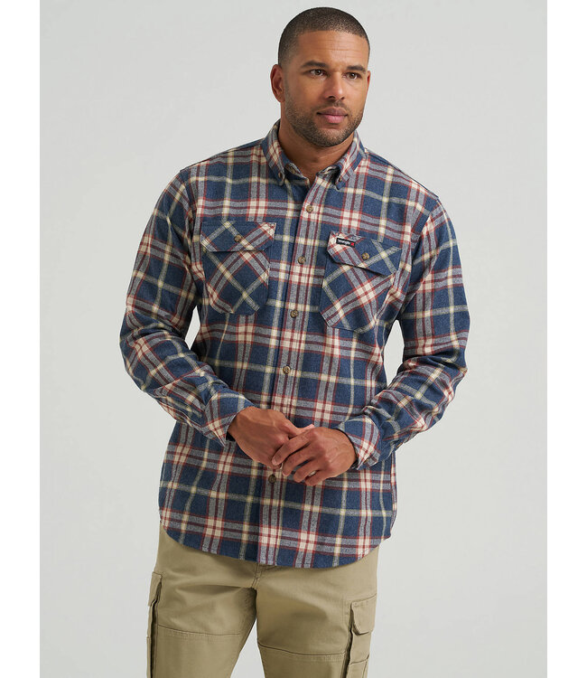 Wrangler Men's Riggs Workwear Flannel Foreman Plaid Work Shirt 112382648