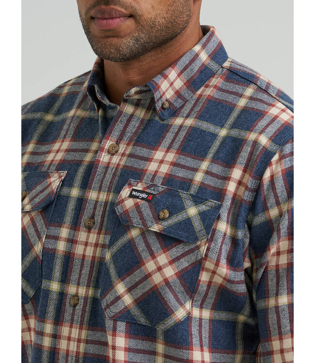Wrangler Men's Riggs Workwear Flannel Foreman Plaid Work Shirt 112382648