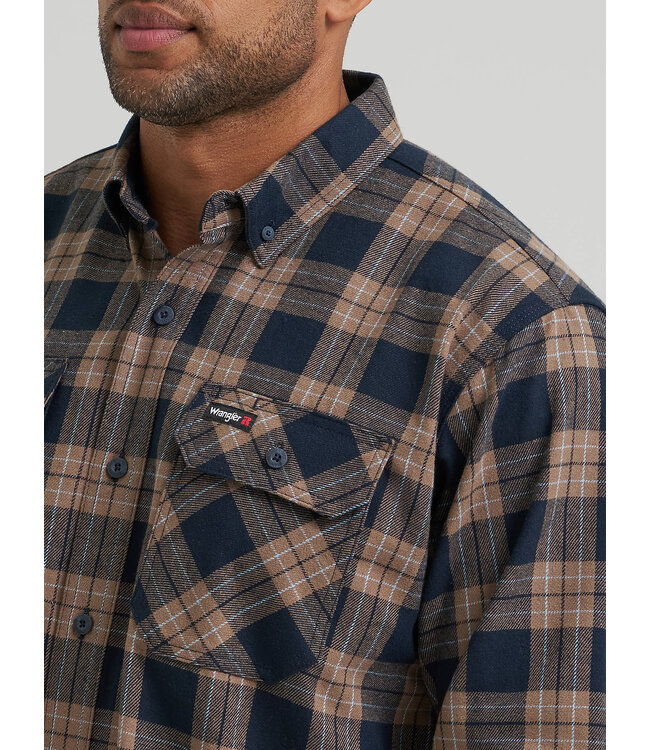 Wrangler Men's Riggs Workwear Flannel Foreman Plaid Work Shirt 112382646