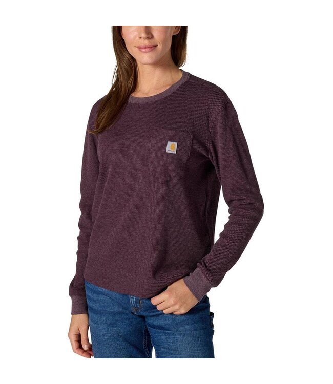 Carhartt Women's Waffle Knit Loose Long-Sleeve T-Shirt 107745