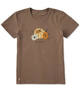 Life Is Good Women's Bloom & Gourd Short-Sleeve Crusher Tee