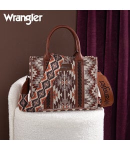 Wrangler Southwestern Pattern Dual Sided Print Tote/Crossbody WG2213-8120S