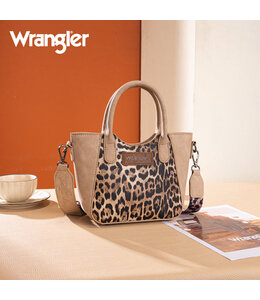 Wrangler Leopard Print Small Tote/Crossbody WG296-8015