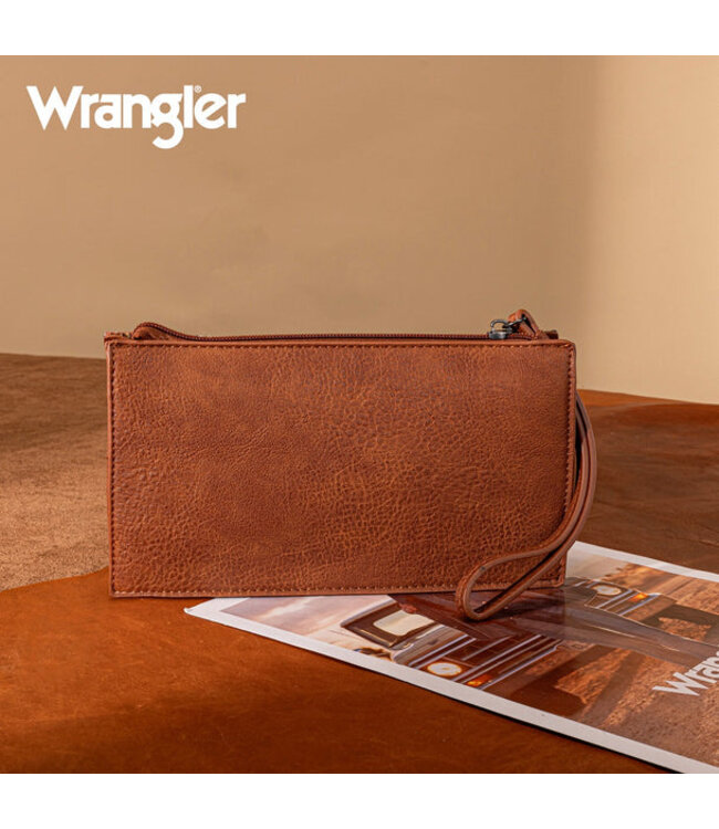 Wrangler Aztec Print Zip Around Wristlet/Wallet WG261-W075
