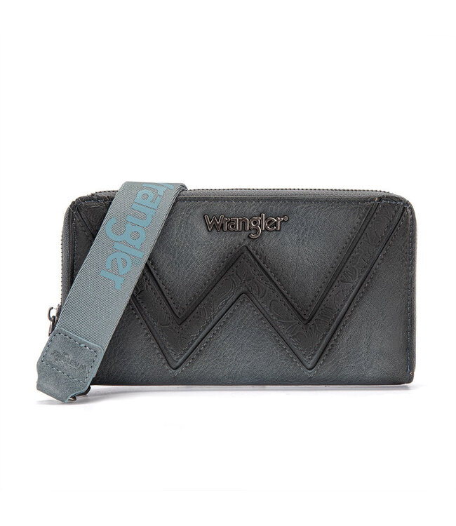 Wrangler Chevron Stitch Zip Around Wristlet/Wallet WG480-W006