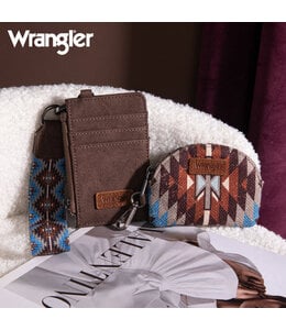 Wrangler Southwestern Art Print Dual Pouch Wristlet WG2213-W0051