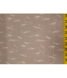 YD  573622-TN Poly Linen Rib Knit Print Tan