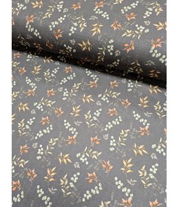 YD 573621-CH  Poly Spandex Eggshell Knit Print Charcoal