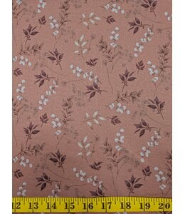YD Poly Spandex Eggshell Knit Print Terra Cotta