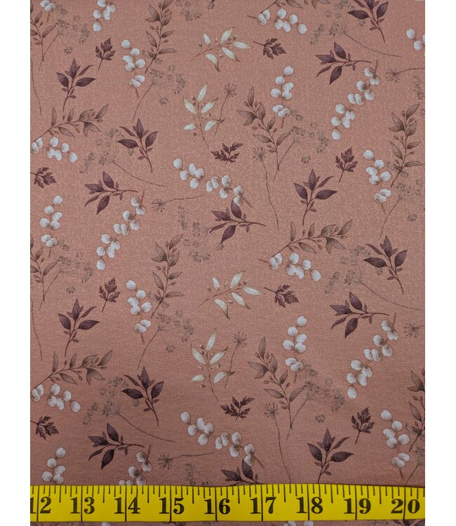 YD Poly Spandex Eggshell Knit Print Terra Cotta