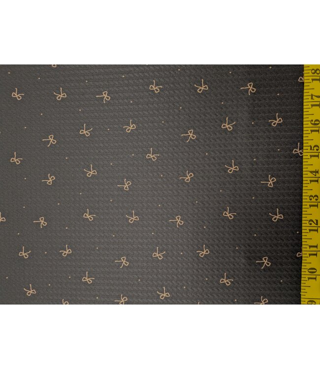 YD Poly/Spandex Cable Knit Print Black