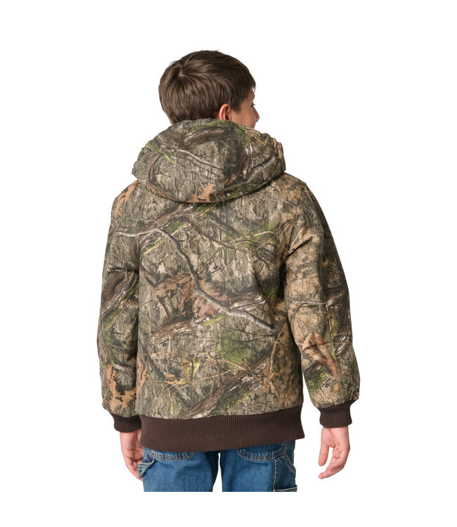 Carhartt Boy's Canvas Insulated Hooded Camo Active Jac CP8598