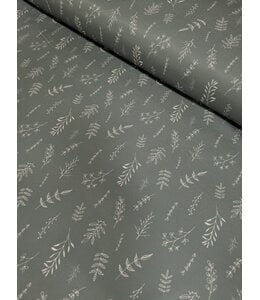 Mook Fabrics YD 144159 Pine Skin NFD Sprigs 10 DK Grey