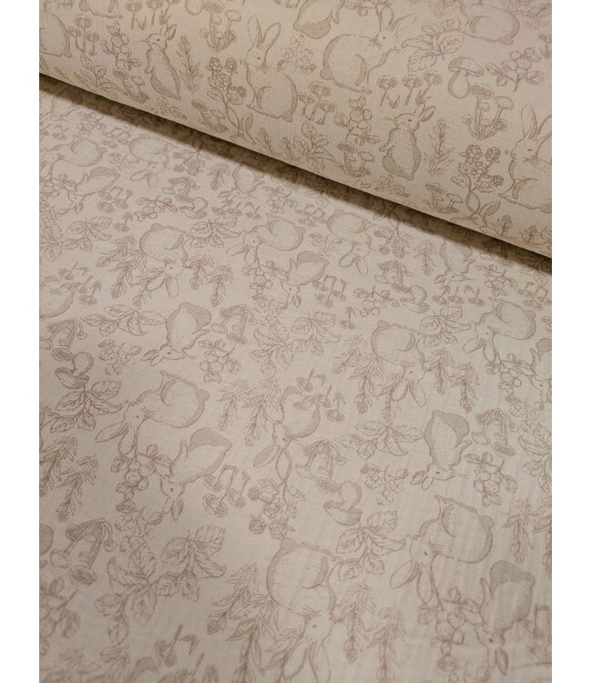 Mook Fabrics YD Rabbit  Double Gauze Cotton
