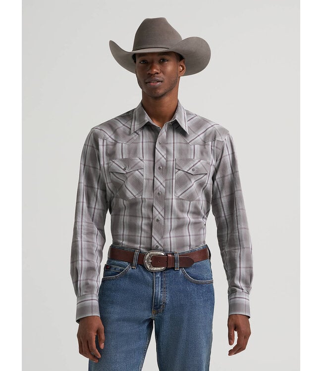 Wrangler Men's 20X Competition Advanced Comfort Long-Sleeve Shirt Two Pocket Western Snap Shirt 112384661