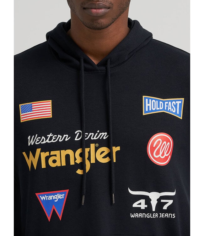 Wrangler Men's Icons Relaxed Graphic Pullover Hoodie 112384025