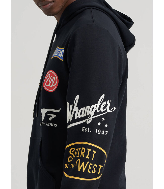 Wrangler Men's Icons Relaxed Graphic Pullover Hoodie 112384025