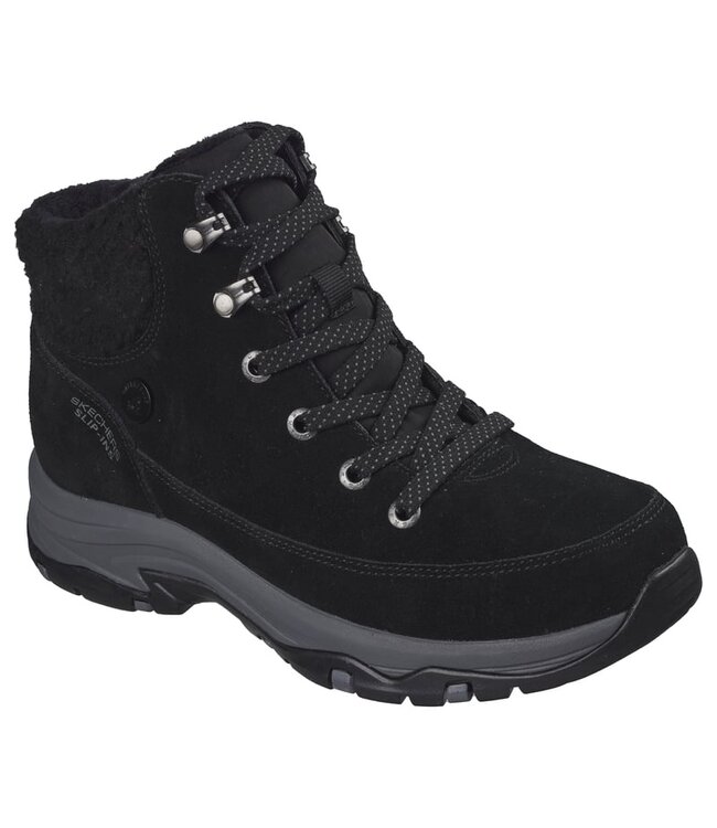 Skechers Women's Slip-Ins Waterproof Relaxed Fit: Trego-Snow Breeze Boot 167894 BLK