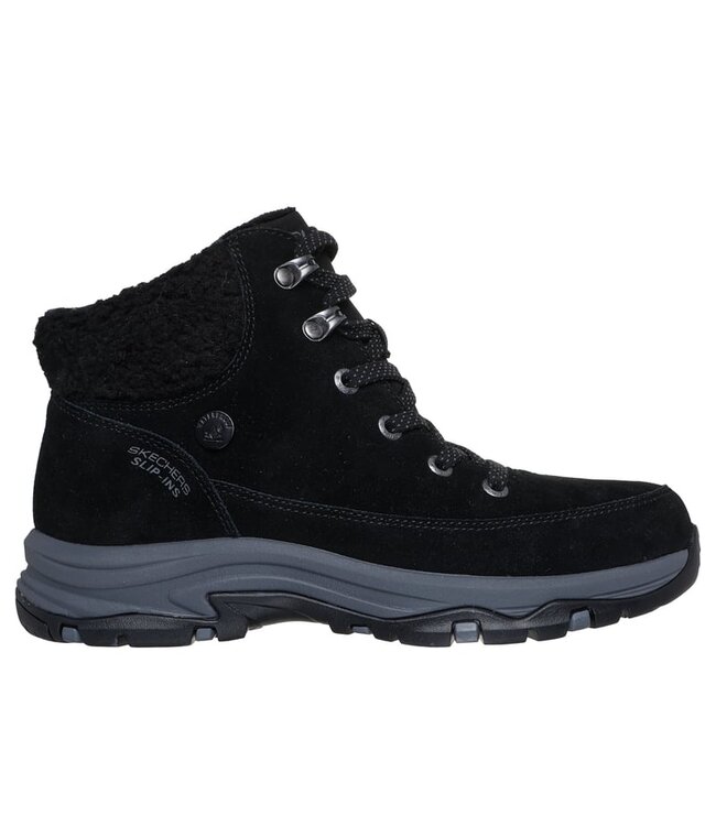 Skechers Women's Slip-Ins Waterproof Relaxed Fit: Trego-Snow Breeze Boot 167894 BLK