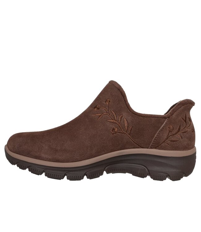 Skechers Women's Slip-Ins Relaxed Fit: Easy Going-Floral Moment Boot 169157 CHOC
