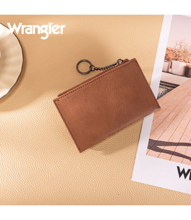 Wrangler Floral Embossed Bi-fold Wallet with Key Ring WG338-W099