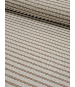 Mook Fabrics YD Guapo Stripe EK Cream/Camel
