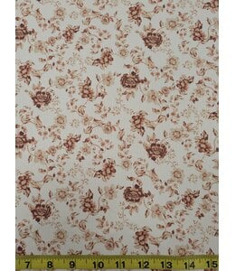 YD  Izzy Floral/Chickadee Unbrushed Rib Knit