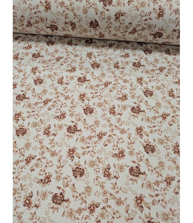 YD  Izzy Floral/Chickadee Unbrushed Rib Knit