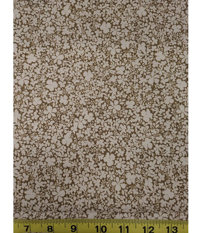 YD Bernice Vintage Floral/Wren Linen Blend Woven Brown