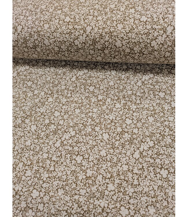 YD Bernice Vintage Floral/Wren Linen Blend Woven Brown