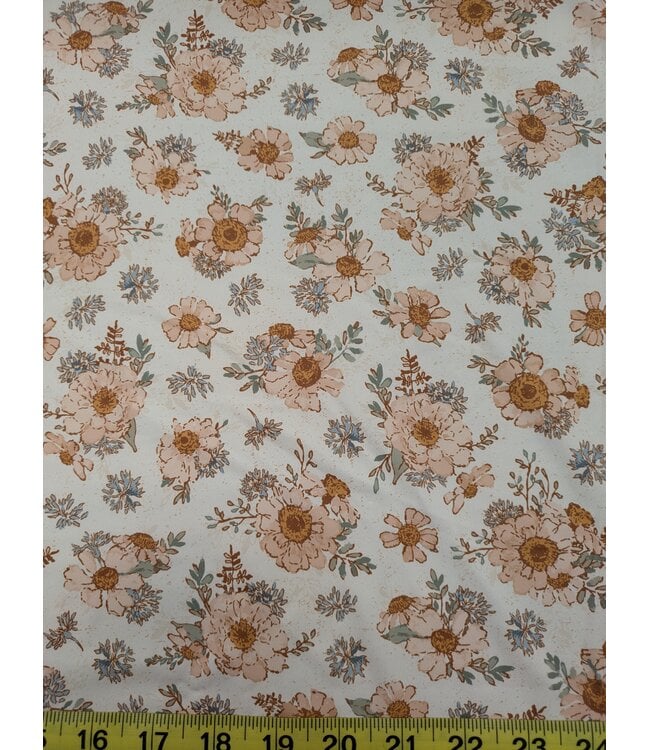YD  Highland  Zinnias/Robin Jersey Knit