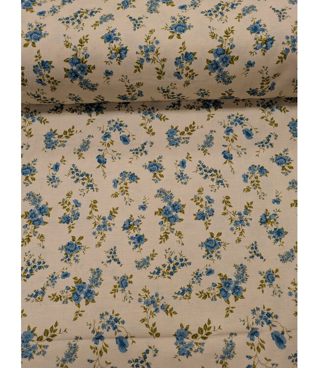 YD Maybelle Floral/Wren Linen Blend Woven