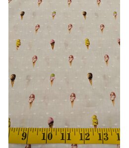 YD PETITE ICE CREAM CONE SWISS DOT PRINT