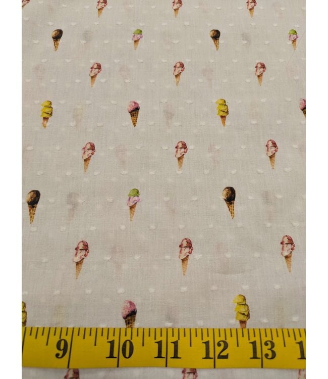 YD PETITE ICE CREAM CONE SWISS DOT PRINT