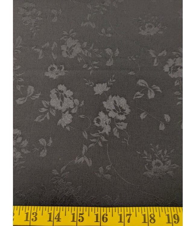 Mook Fabrics YD Jacquard Poly Floral Vine White