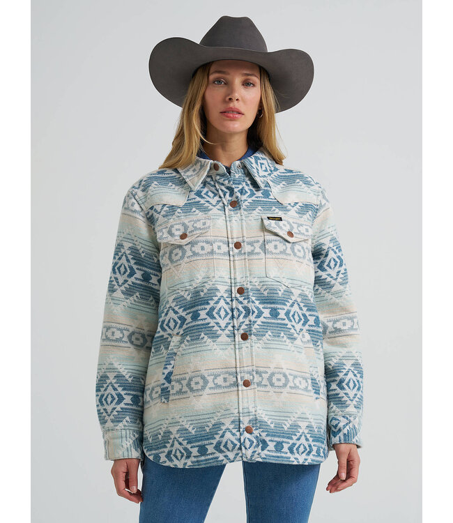 Wrangler Women's Run the Ranch Jacquard Shacket 112382779